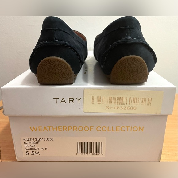 NIB! WATERPROOF TARYN ROSE KAREN SILKY SUEDE DRIVING LOAFERS US 5.5 EU 35.5 BLUE - Picture 7 of 13